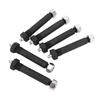 6pcs Spring Shackle Bolts Lock Nut 9 16 X 3in Trailer Axle Greaseable Spring Bolts for Most Trailer Axles