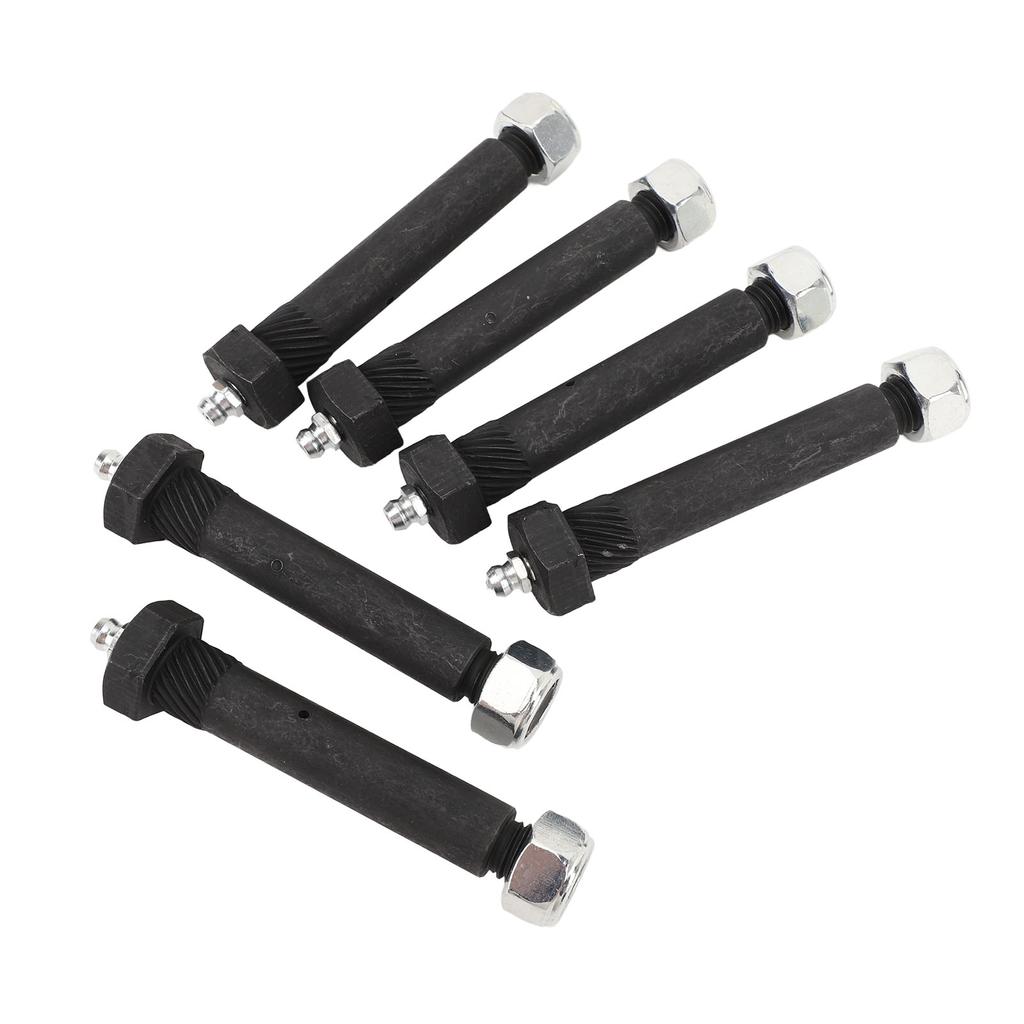 6pcs Spring Shackle Bolts Lock Nut 9 16 X 3in Trailer Axle Greaseable Spring Bolts for Most Trailer Axles