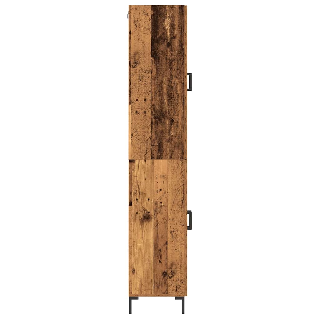 Highboard 2 stuks Gerecycled Hout 69,5 x 34 x 180 cm Spaanplaat