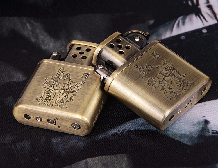 "HY-303 Dolphin Metal Inflatable Flame Lighter - Creative High-End Gift"