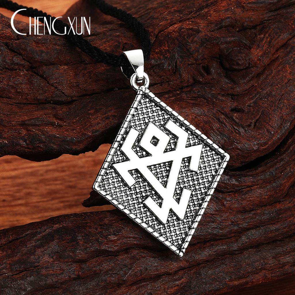 Viking Triple Horn Triskelion Necklace Men Women Multiple Punk Gothic Style Norse Amulet Pendant Slavic Talisman Jewelry for Boy
