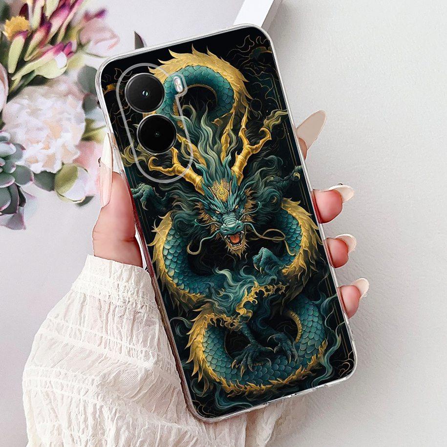 For Xiaomi Poco M7 4G Case Poco M7 Plus Cover Luxury Dragon Carp Soft Slim Silicone Phone Cases For Xiaomi PocoM7 M 7 2025 Shell
