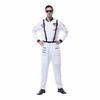 Zip Closure Spaceman Jumpsuit Dress Up Spacesuit Outfit Astronaut Costume Bodysuit  Kids Adults