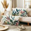Colorful Palm Leaf Pattern Digital Printing Pillow Cover Short Plush Suitable Living Rooms Bedrooms Sofas Throw Cushion Cover