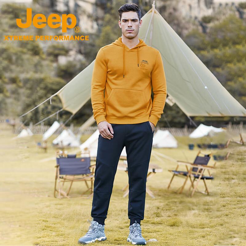 Jeep Men's Casual Warm Plush Long-Sleeve T-Shirt