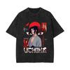 Naruto & Sasuke Vintage Washed Short Sleeve T-shirt - American High Street Style
