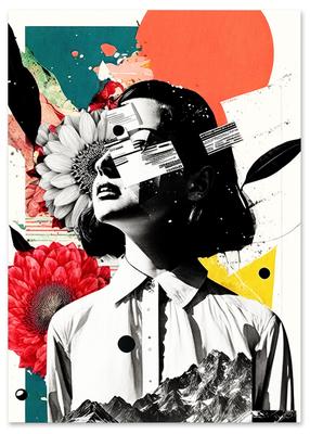 Poster Portrait Collage Paintings Collages
