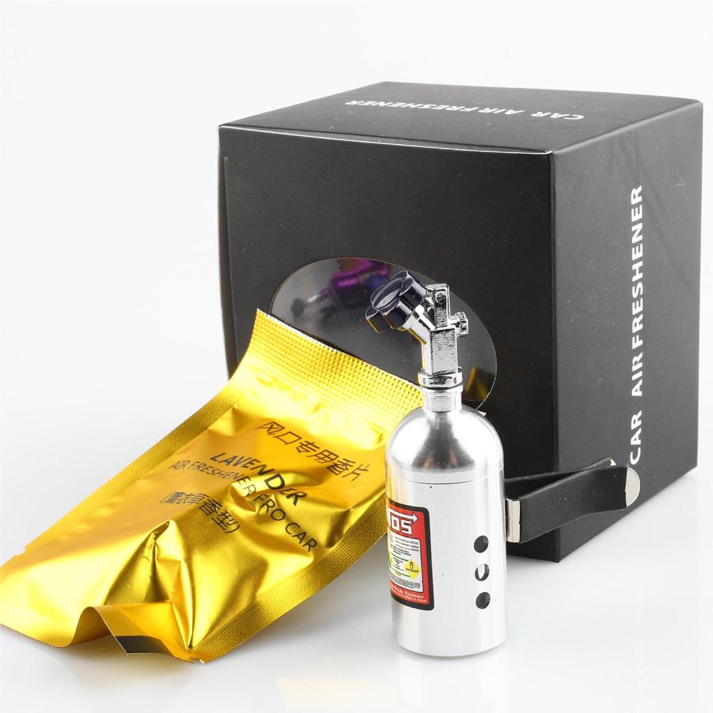 Car Perfume Diffuser Nitrogen Bottle Air Conditioning Outlet Solid Perfume Decorative Pendant Aromatherapy Refill Freshener