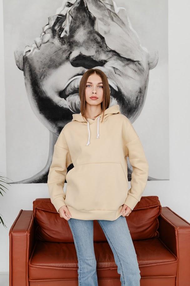 Women’s Warm Hoodie – Soft Three-Thread Fabric with Kangaroo Pocket & Hood, Winter, 8360-025 HC