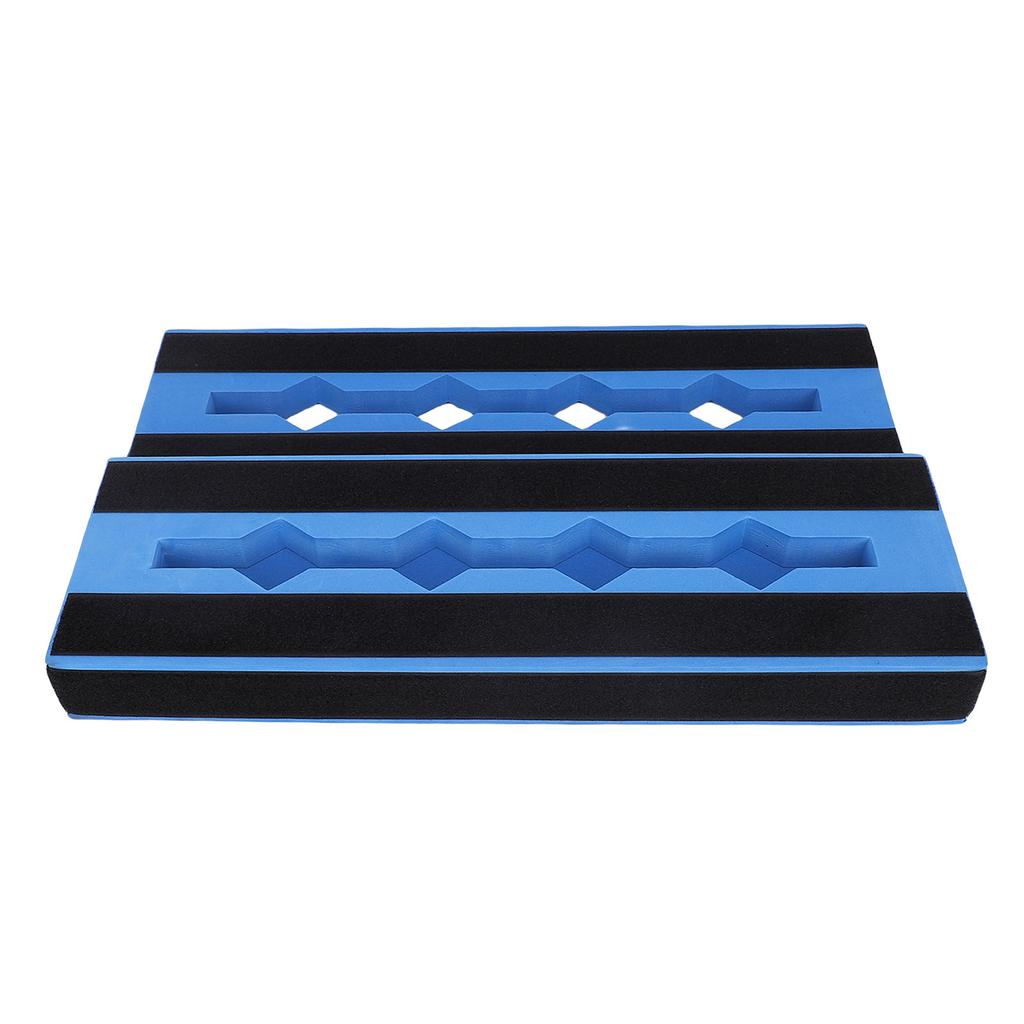 Guitar Pedal Track Board Non Slip EVA Multiple Effects Storage Board for 6 10 Pedals Blue