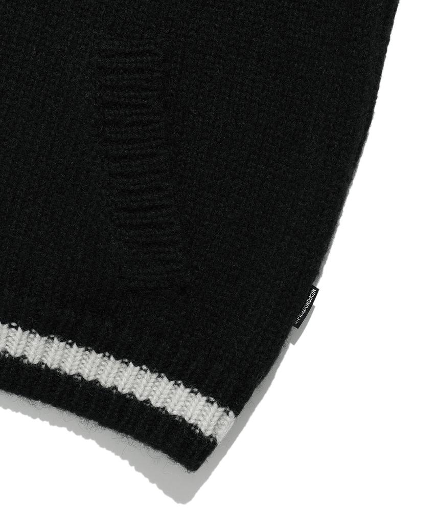 Niceghostclub Skull Cowichan Sweater_Black(Ng2Efuk680A)