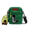 Stranger Things Canvas atmungsaktive kleine quadratische Tasche mit diagonalem Muster