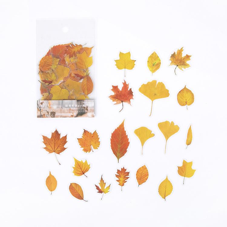 Kawai Stationery PET Sticker Pack Jennys Time Series Plant Creative Handbook Material DIY Decorative Stickers 8 Types Lovely
