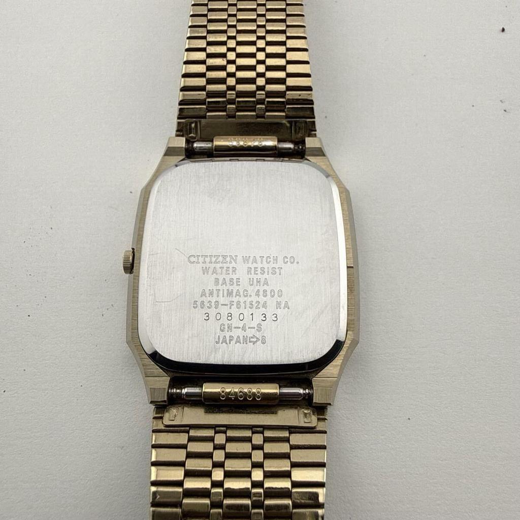 Used CITIZEN EXCEED 5639-F61524 Men's Watch Quartz Working Condition Battery Replaced [S417]