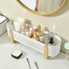 Large Capacity Cosmetic Storage Rack with Divider Desktop Organizer Seasoning