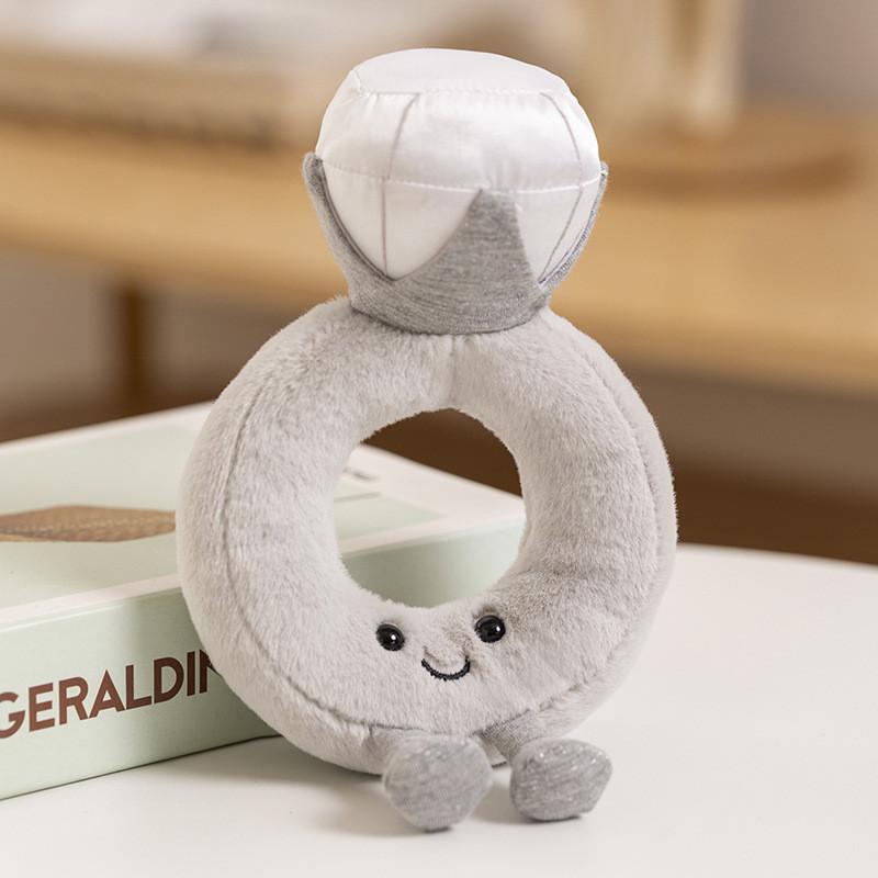 Toy Ring Plush Cartoon Fun Birthday Cake Children Birthday Lady Gift Holiday