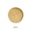 Handmade Weaving Round Bamboo Sieve Raft Natural Bamboo Fruit Dish Rattan Bread Basket for Dinner Storage Plate DIY Home Decor