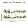 Green Leaves Rattan Wall Sticker Nordic Style Plant Wall Decal