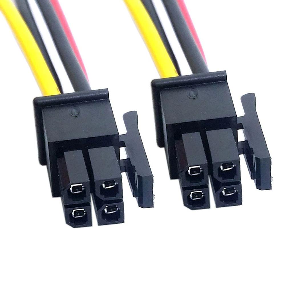 chenyang CY ATX Molex Microfit Connector Male to Male Power Pitch 4-Pin Cable, 60cm, 3.0mm