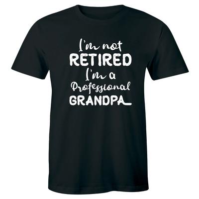 Ich bin nicht im Ruhestand, ich bin ein professioneller Opa Lustiges Herren-T-Shirt Geschenk für ihn