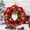 Cross-border Christmas Snowman Wreath Ornament: Creative Holiday Hanging Decoration