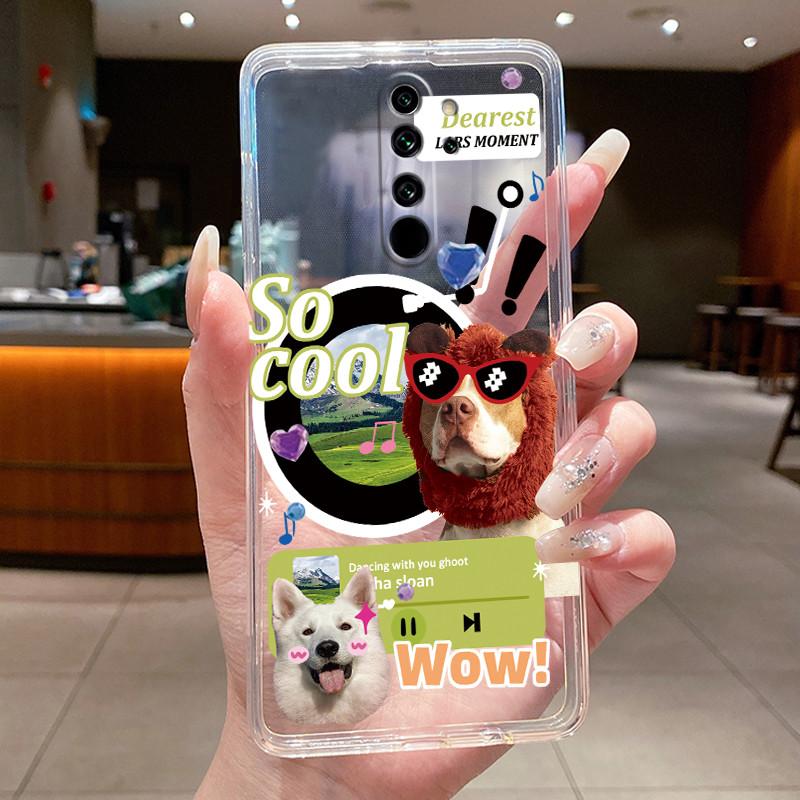 Custodia Per Xiaomi Redmi Note 8 Pro Note8 Capa Fiore Farfalla Protettiva Sottile Custodie Trasparente Morbido Silicone TPU Copri Telefono