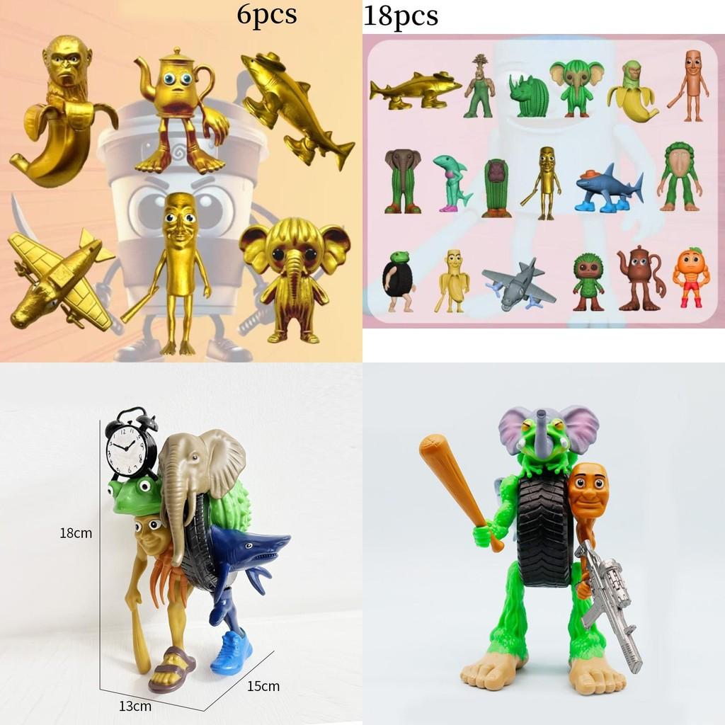 Italian Brainrot Al Pvc Mythical Creatures Figure Set With Collectible Design For Fantasy Enthusiasts