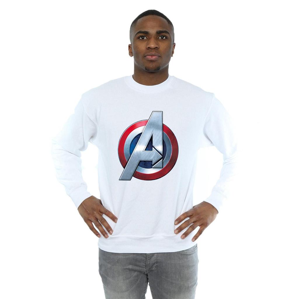 Marvel Mens Avengers 3D Logo Sweatshirt