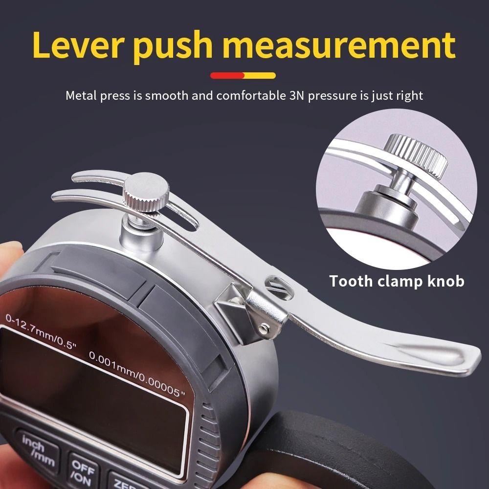 0.01/0.001mm Digital Thickness Tester Range 0-12.7mm Micrometer Thickness Meter Paper