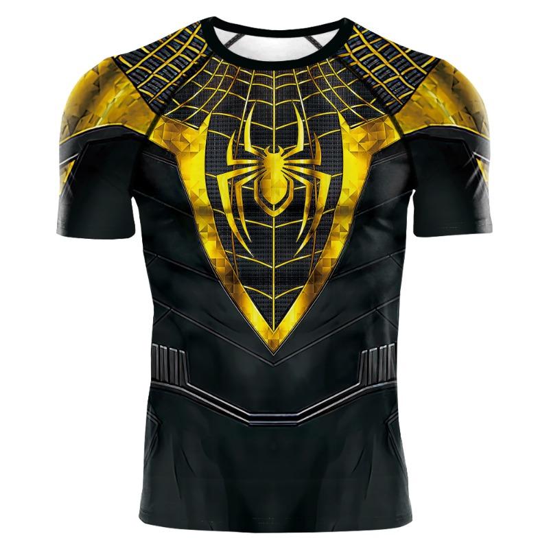 Summer Marvel Captain America 3D Printed Adult Men's Short-Sleeved Street Casual Quick-Dry Breathable Fashion Round-neck Shirt