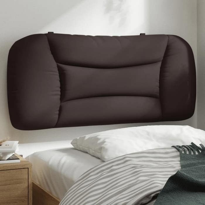 VidaXL Coussin de Tête de Lit, Oreiller de Lecture avec Fermeture à Glissière, Coussin de Lecture pour Lit Chambre, Marron 374540