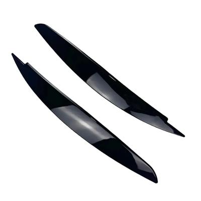 2pcs Car Headlight Eye Lid Covers Black Trim ABS Carbon Fiber Eye-catching For BMW 1 Series E87 E88 E81 E82 Eyelids Brows
