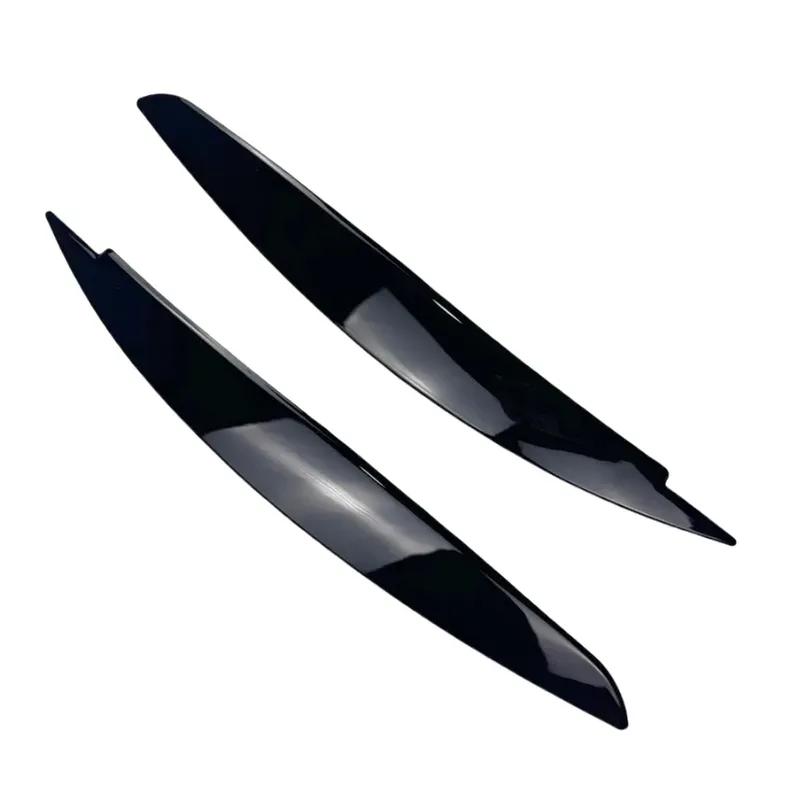 

2pcs Car Headlight Eye Lid Covers Black Trim ABS Carbon Fiber Eye-catching For BMW 1 Series E87 E88 E81 E82 Eyelids Brows