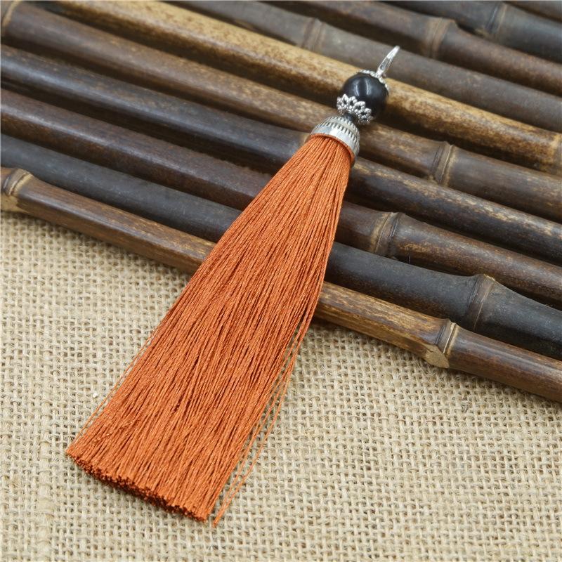 Tassel Ear With Hat Diy Handmade Ear Pendant High-End Lobster Buckle Tassel Ear Pendant