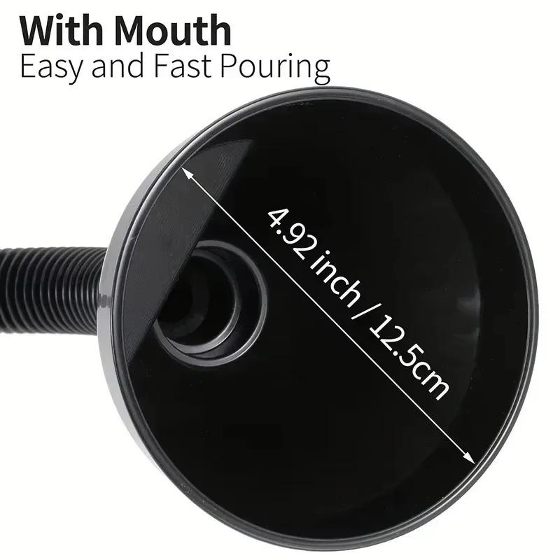 1 Pc Multi Functional Flexible Funnel: Spill-Proof Oil Changing Tool with Wide Mouth & Handle Automobile