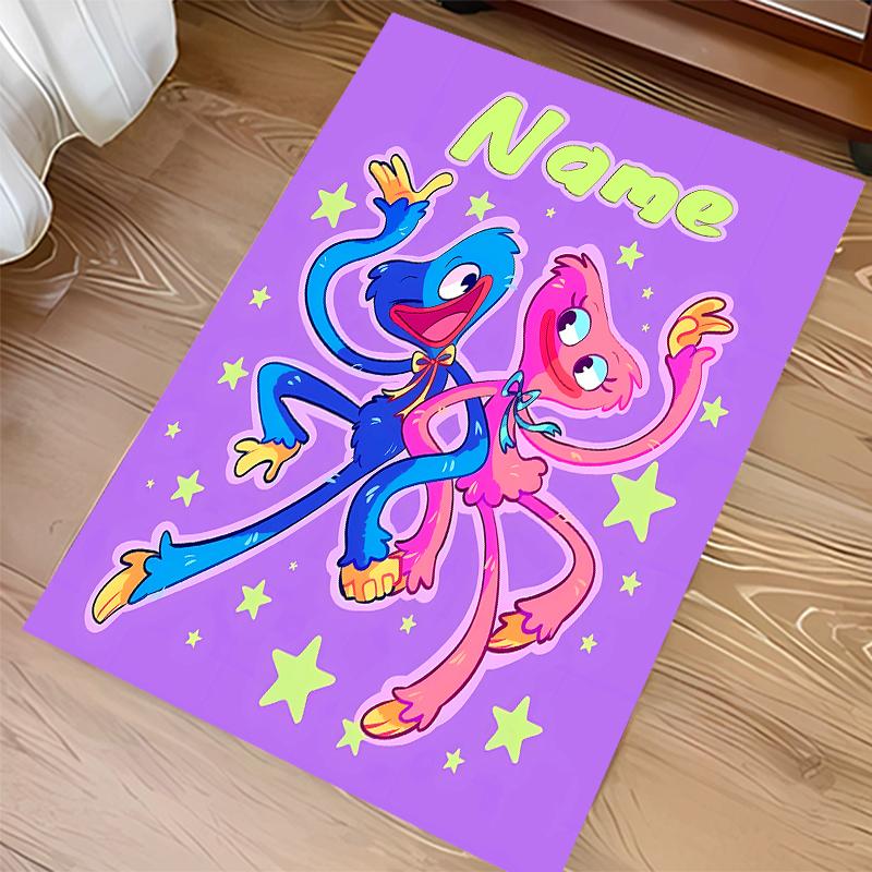 Custom Personalization Poppy Playtime Print Area Rug - Soft, Washable Non-Slip Indoor Mat,Living Room,Home&Office Decorative Rug
