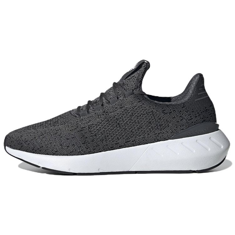 Adidas Originals Swift Run 22 Comfortable Sports Fabric Durable Breathable Low-Top Casual Running Shoes Unisex Sneakers Black GW6811