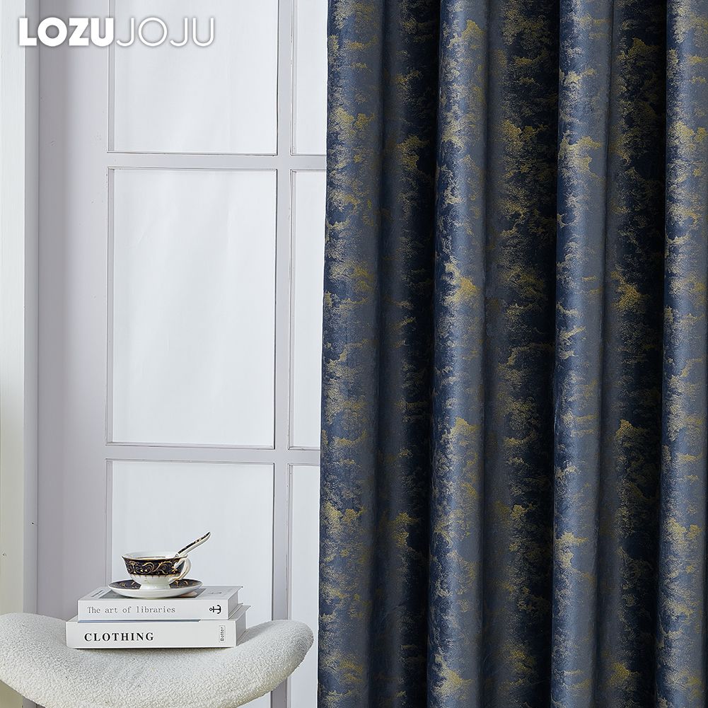 1 PC LOZUJOJU 80% Blackout Curtains Home Decor Upscale Luxury Shade Living Room Bedroom Home Decor