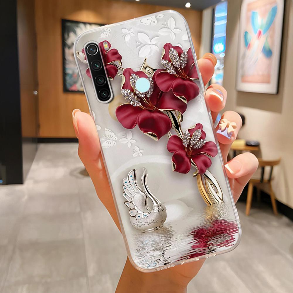 For Xiaomi Redmi Note 8T Case Luxury TPU Shockproof Cartoon Silicone Phone Cover For Redmi Note 8T Note8T Cases Bumper Fundas