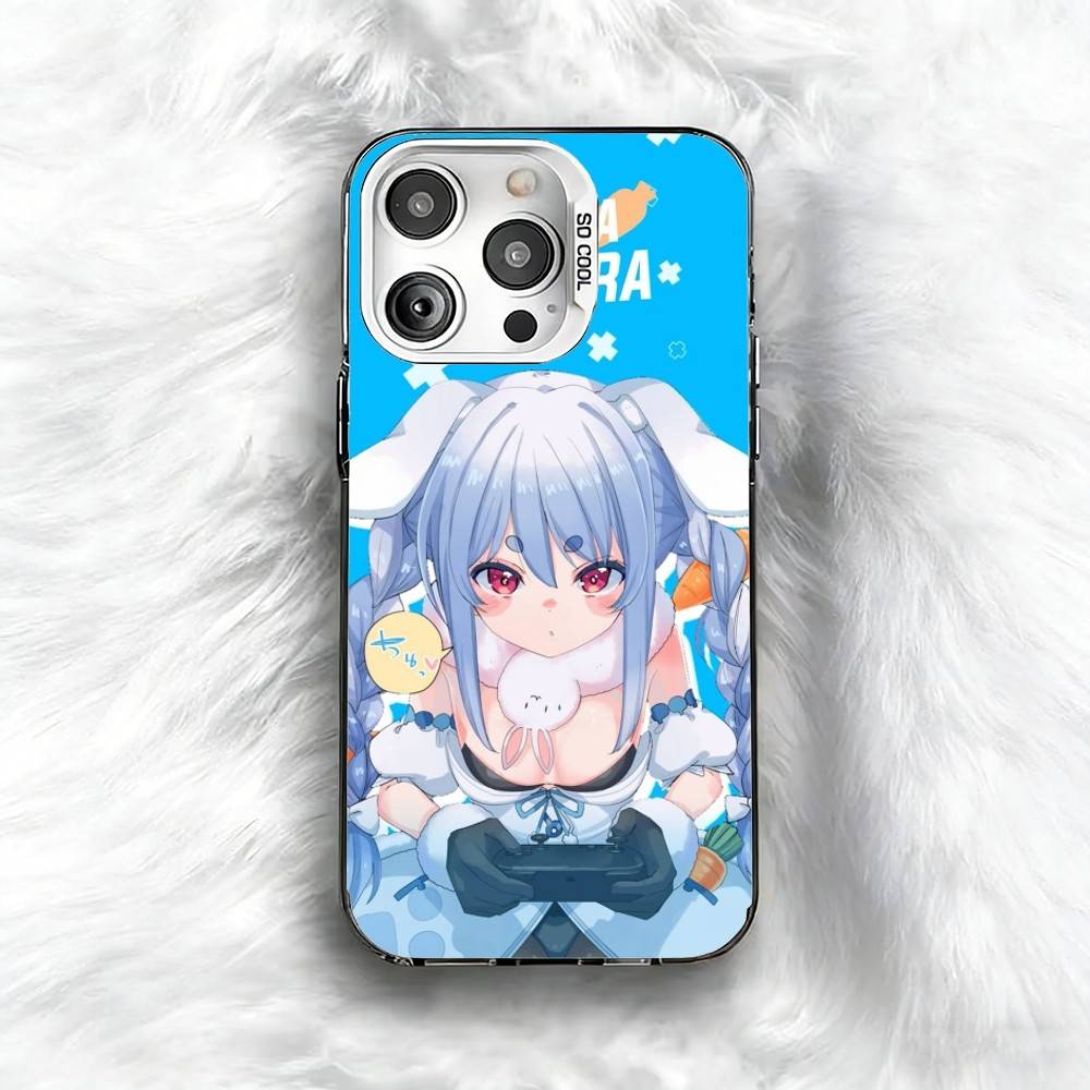 Holo-Usada Pekora  Phone Case For iPhone 16 17 15 14 12 13 Pro Max Black Color Shockproof Cover