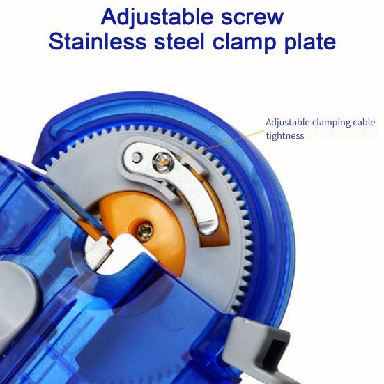 Automatisches elektrisches Schnurknotenwerkzeug, tragbares, leichtes, über USB wiederaufladbares Gerät zum Binden von Angelhaken, Outdoor-Angelzubehör, Geschenk für Enthusiasten