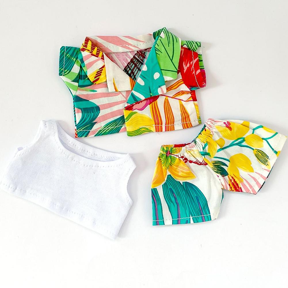For 17cm Labubu Doll Clothes Fashion Clothes Shirts Dresses Doll Clothes Color Match Shorts Dolls Accessories Cute Decoration Little Clothes