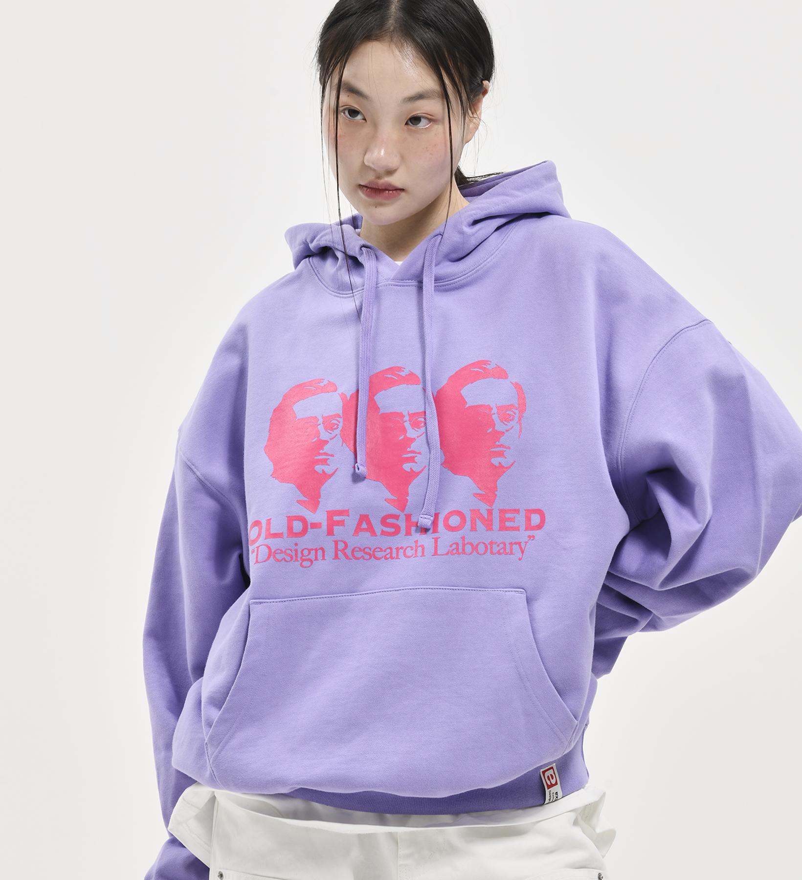 Extraordinary Heavy Cotton Old Fashioned Print Hoodie L