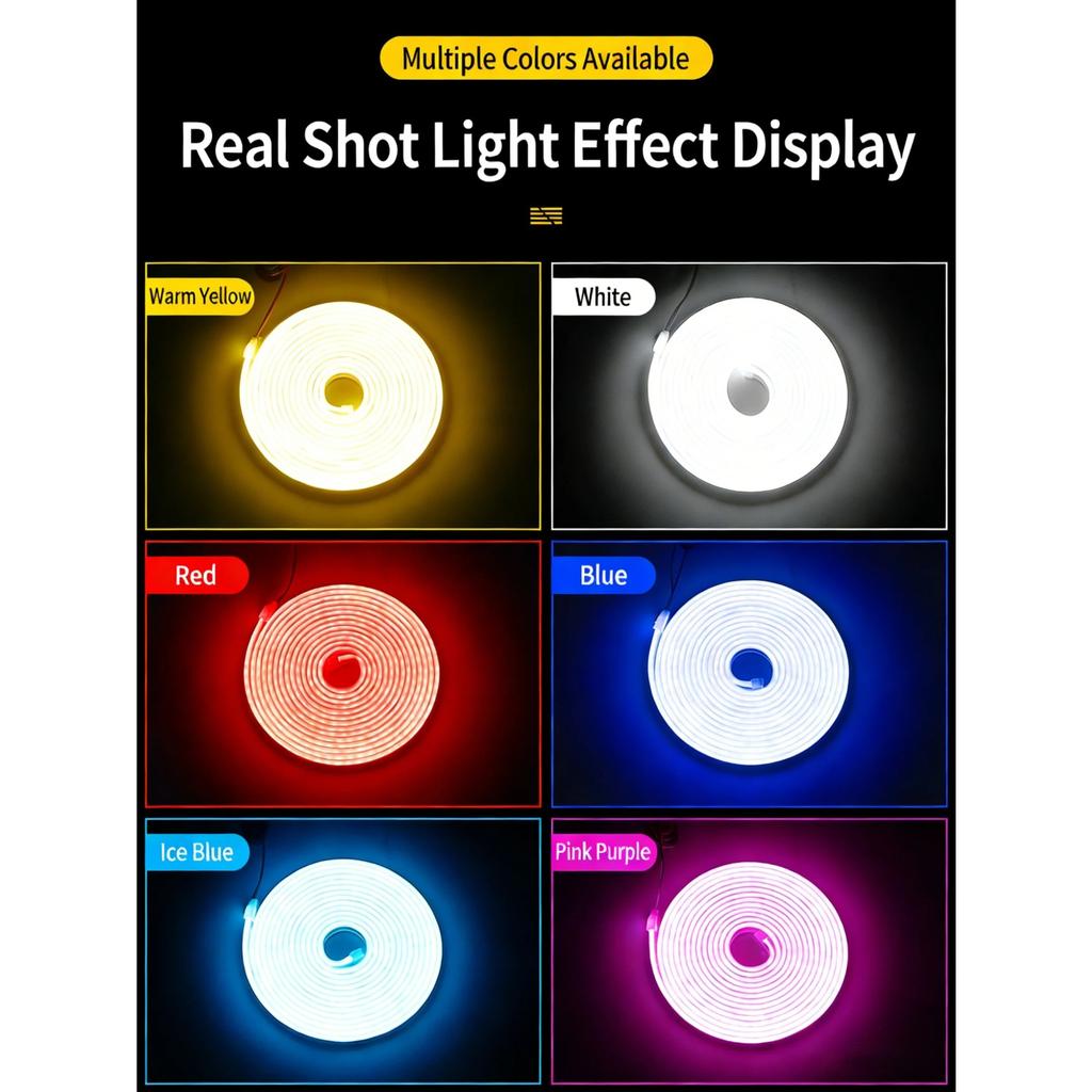 12V Car Trunk LED Strip High-Brightness 2/4M Interior Decoration Wiring Automatic Sensing Tailgate Light Strip Easy Installation