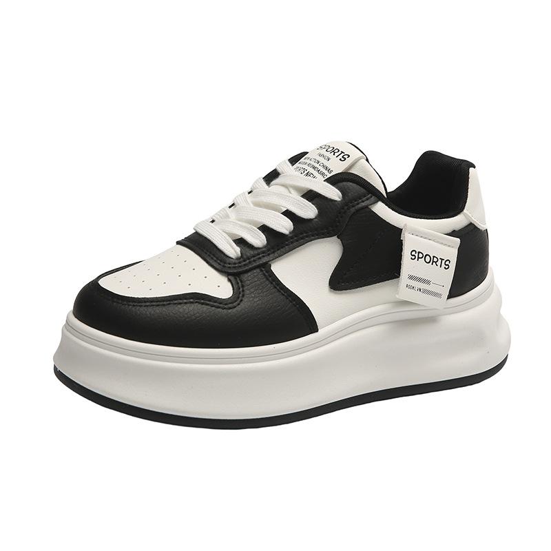 Spring little white shoes new is female students thick-soled heightening sports board shoes casual street shooting