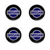 For Nissan ArR44pc Car Wheel Center Hub Cap Rim Cover Emblem Sticker For Nissan Qashqai X J10 J11 Trail Tiida Teana Skyline Juke X-trail Almera