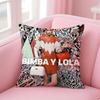 B-Bimba Y Lola Cushion Cover Pillowcase Short Plush Invisible Zipper Room Sofa Cushion Cover