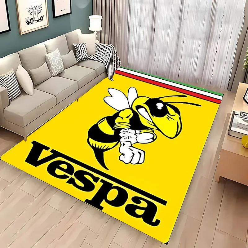 

V-Vespa Moto Modern Fashion Carpet for Living Room Bedroom Sofa Area Rugs Kitchen Door Un-slip Floor Mats Alfombra Birthday Gift 40x60cm (16x24in)