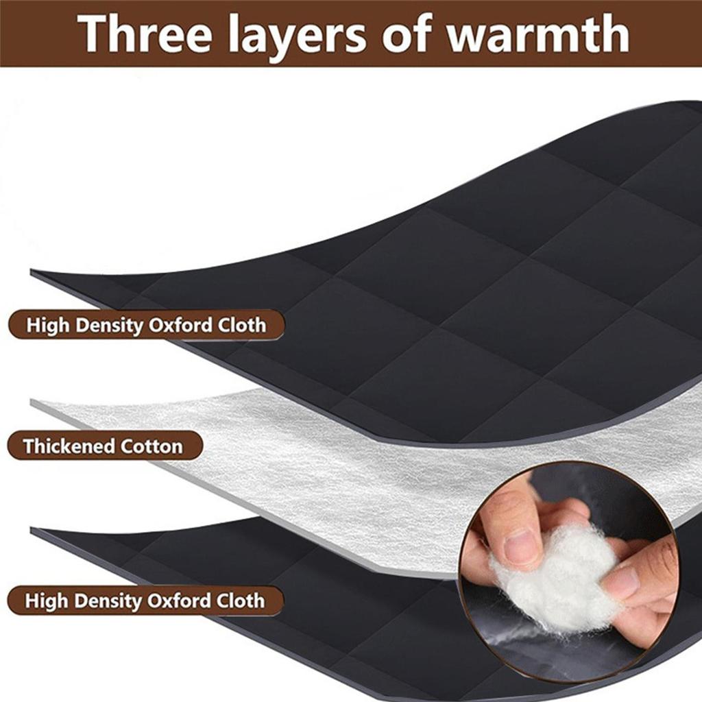 Winter Window Cover Insulated 3-Layer Covering Warm Winter Window Insulation Kit for Bedroom Home Basement Living Room Garage