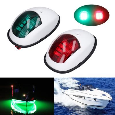 2 Pcs LED Boat Navigation Light Green   Red Port 1NM Visibility IP66 Waterproof LED Boat Bow Lights  12‑24V